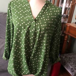Polka dotted top